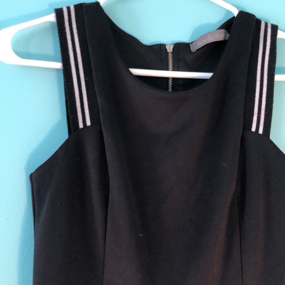 Black pleated dress